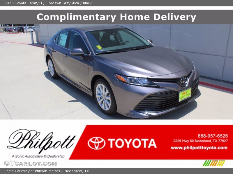 Predawn Gray Mica / Black 2020 Toyota Camry LE