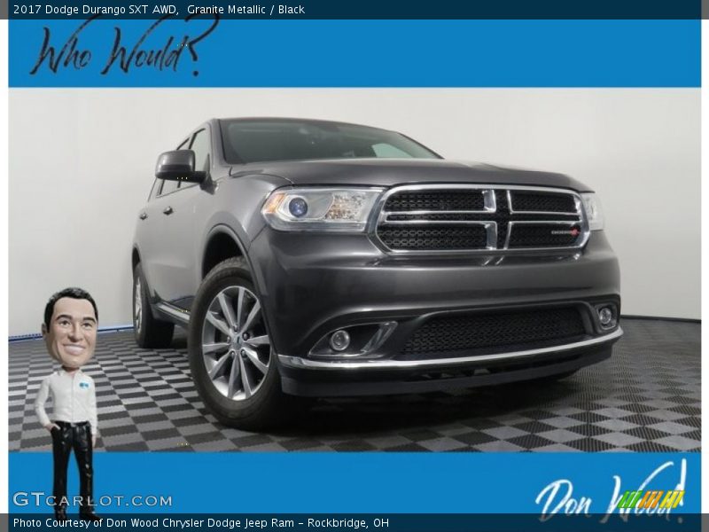 Granite Metallic / Black 2017 Dodge Durango SXT AWD