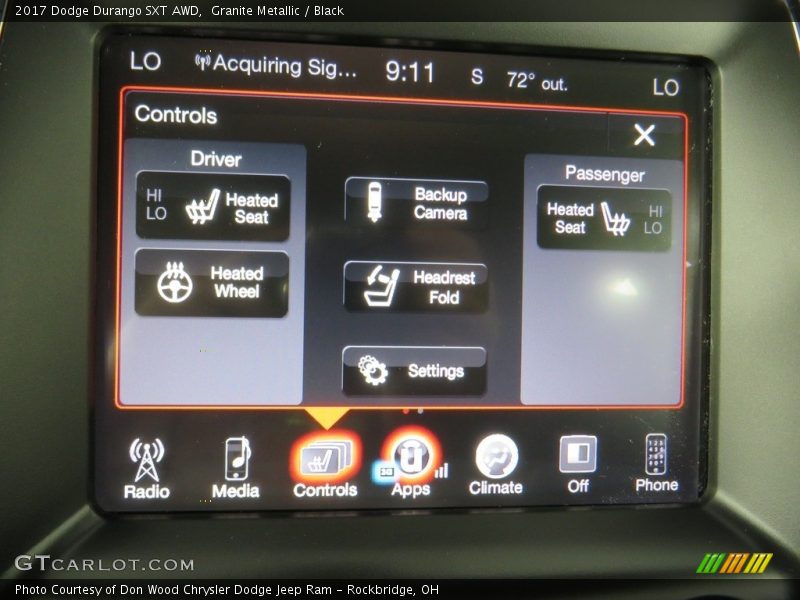 Granite Metallic / Black 2017 Dodge Durango SXT AWD