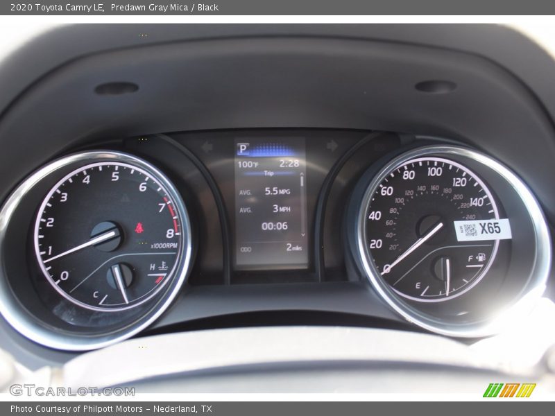 Predawn Gray Mica / Black 2020 Toyota Camry LE