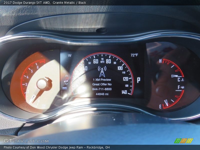 Granite Metallic / Black 2017 Dodge Durango SXT AWD