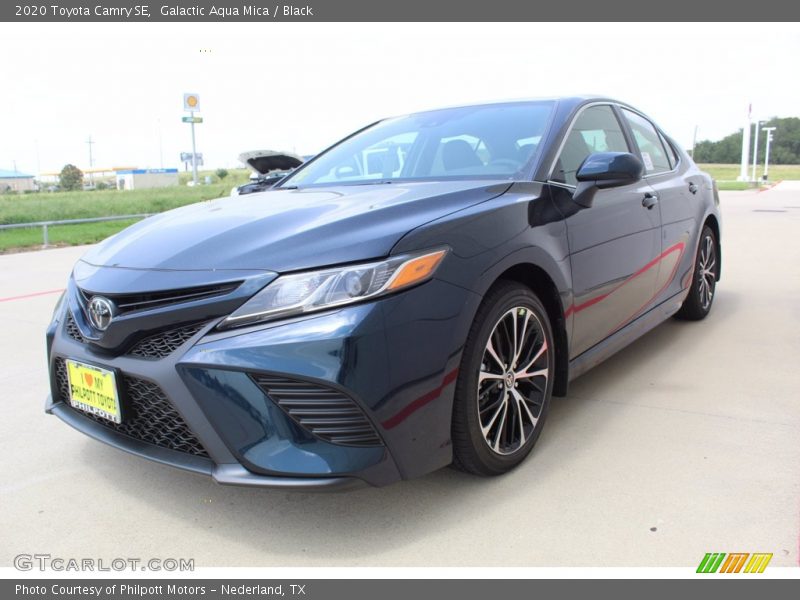 Galactic Aqua Mica / Black 2020 Toyota Camry SE