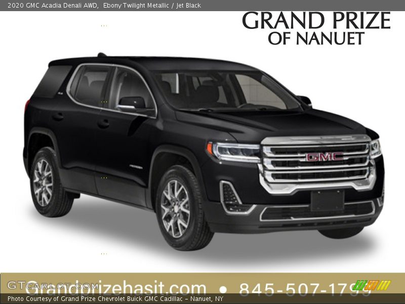 Ebony Twilight Metallic / Jet Black 2020 GMC Acadia Denali AWD