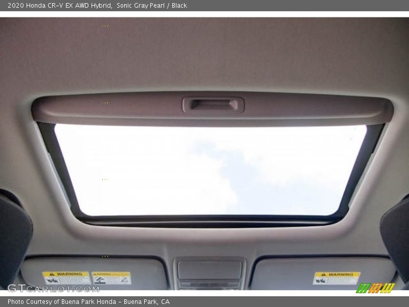 Sonic Gray Pearl / Black 2020 Honda CR-V EX AWD Hybrid