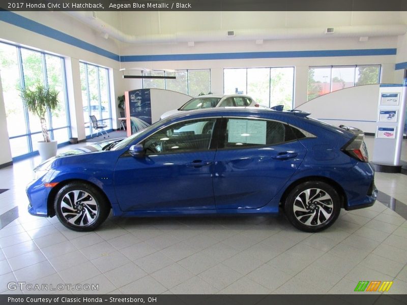  2017 Civic LX Hatchback Aegean Blue Metallic