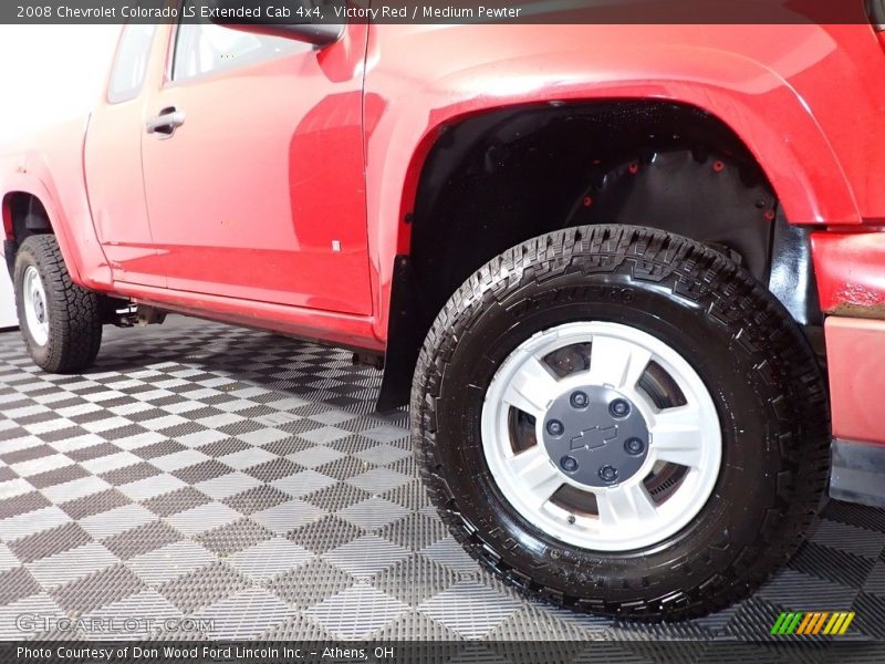 Victory Red / Medium Pewter 2008 Chevrolet Colorado LS Extended Cab 4x4
