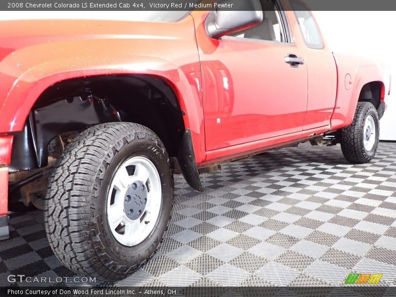 Victory Red / Medium Pewter 2008 Chevrolet Colorado LS Extended Cab 4x4