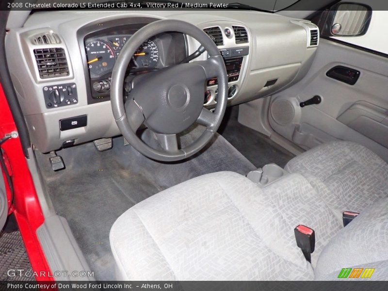  2008 Colorado LS Extended Cab 4x4 Medium Pewter Interior