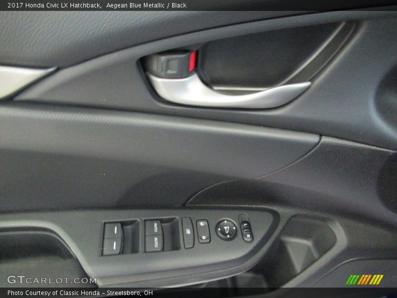 Aegean Blue Metallic / Black 2017 Honda Civic LX Hatchback