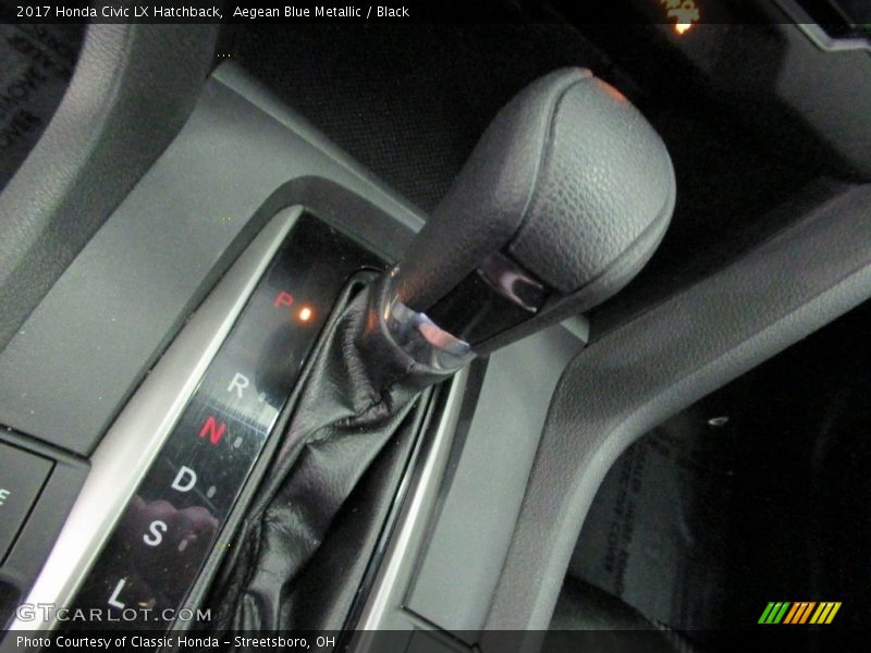 Aegean Blue Metallic / Black 2017 Honda Civic LX Hatchback
