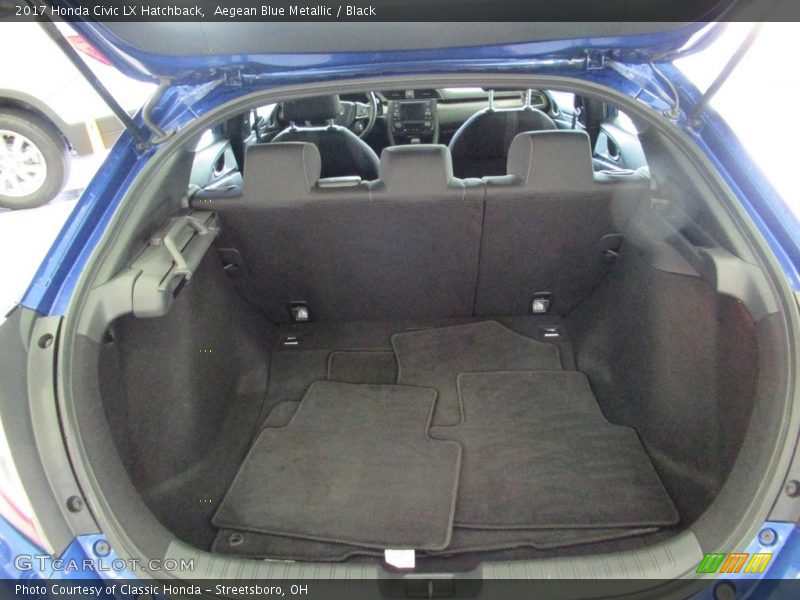 Aegean Blue Metallic / Black 2017 Honda Civic LX Hatchback