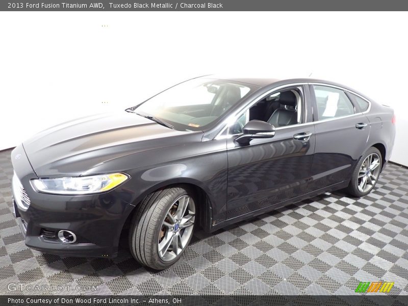 Tuxedo Black Metallic / Charcoal Black 2013 Ford Fusion Titanium AWD