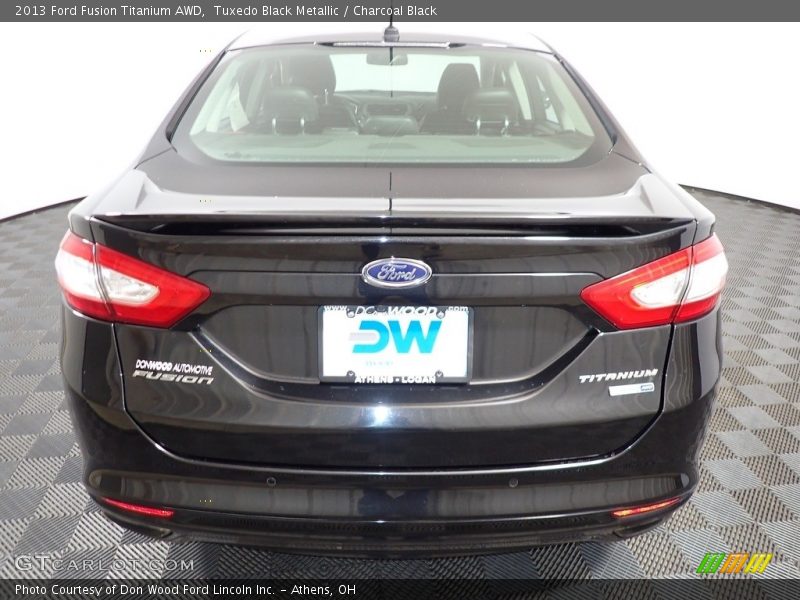 Tuxedo Black Metallic / Charcoal Black 2013 Ford Fusion Titanium AWD