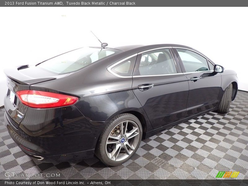 Tuxedo Black Metallic / Charcoal Black 2013 Ford Fusion Titanium AWD