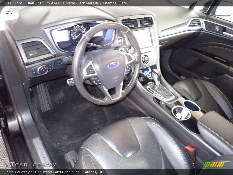 Tuxedo Black Metallic / Charcoal Black 2013 Ford Fusion Titanium AWD