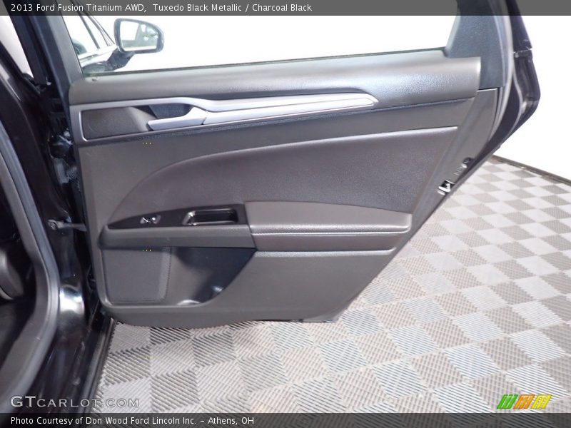 Tuxedo Black Metallic / Charcoal Black 2013 Ford Fusion Titanium AWD