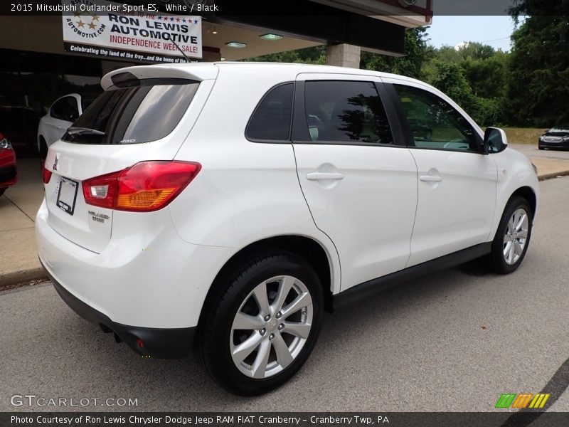 White / Black 2015 Mitsubishi Outlander Sport ES