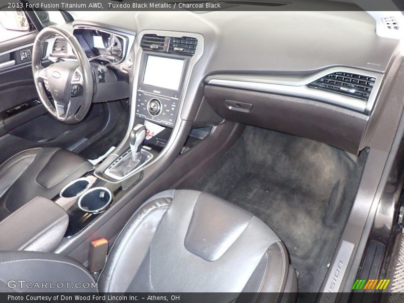 Tuxedo Black Metallic / Charcoal Black 2013 Ford Fusion Titanium AWD