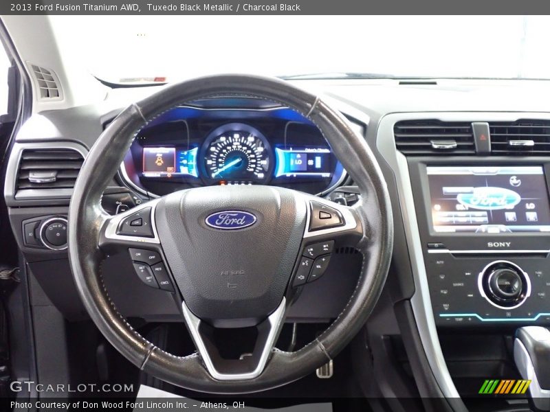 Tuxedo Black Metallic / Charcoal Black 2013 Ford Fusion Titanium AWD