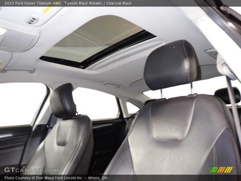 Tuxedo Black Metallic / Charcoal Black 2013 Ford Fusion Titanium AWD