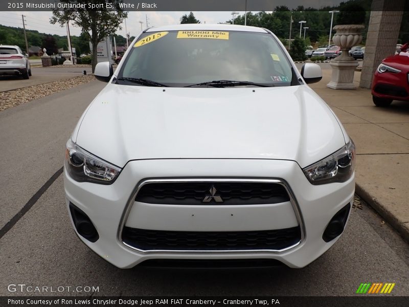 White / Black 2015 Mitsubishi Outlander Sport ES