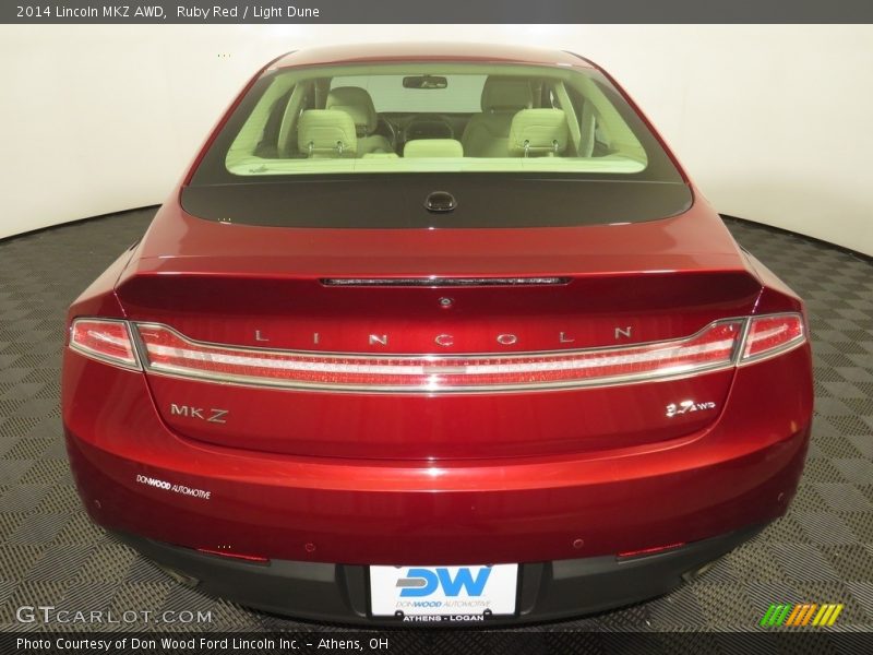 Ruby Red / Light Dune 2014 Lincoln MKZ AWD