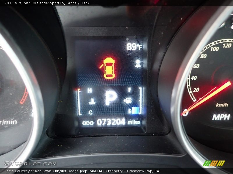 White / Black 2015 Mitsubishi Outlander Sport ES