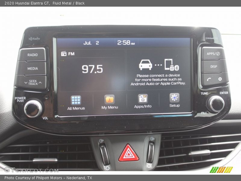 Fluid Metal / Black 2020 Hyundai Elantra GT