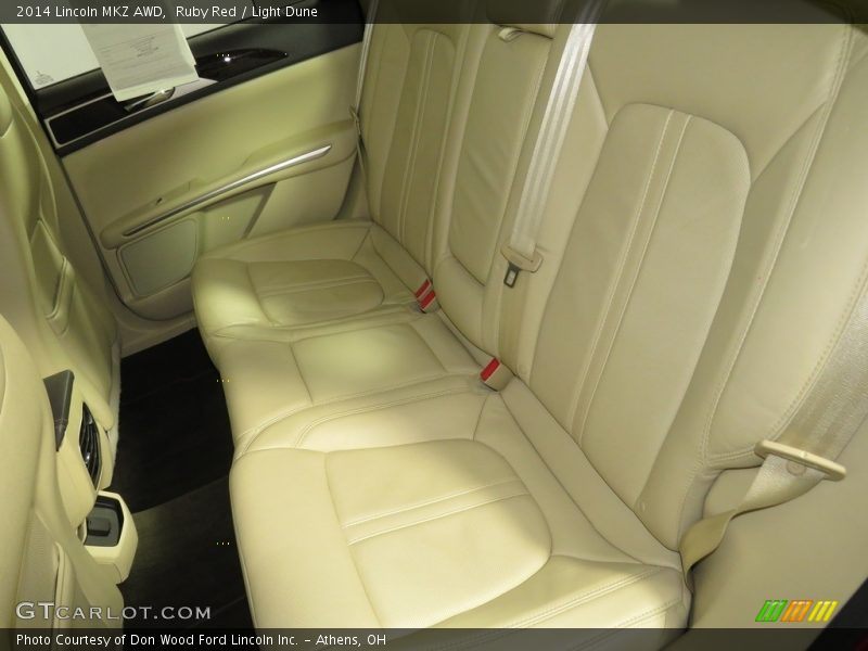 Rear Seat of 2014 MKZ AWD