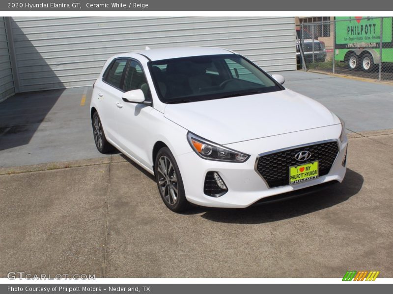 Ceramic White / Beige 2020 Hyundai Elantra GT