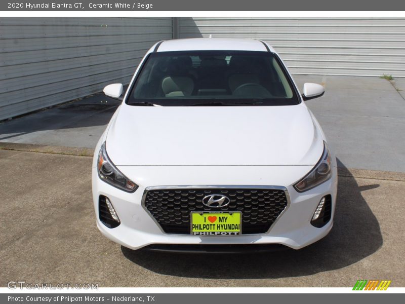 Ceramic White / Beige 2020 Hyundai Elantra GT