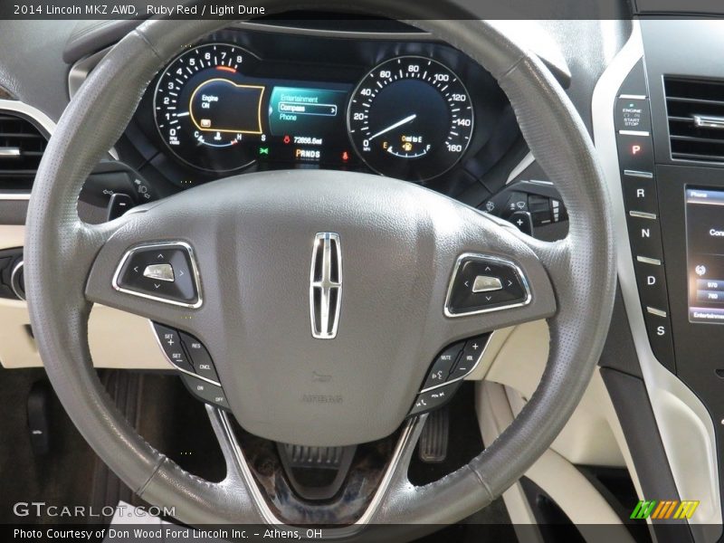  2014 MKZ AWD Steering Wheel