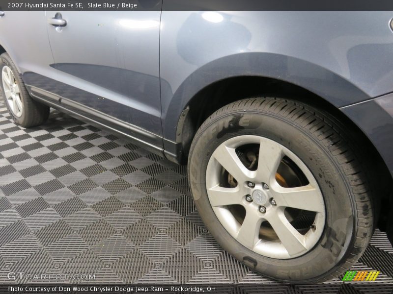 Slate Blue / Beige 2007 Hyundai Santa Fe SE