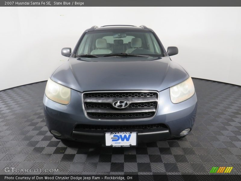 Slate Blue / Beige 2007 Hyundai Santa Fe SE