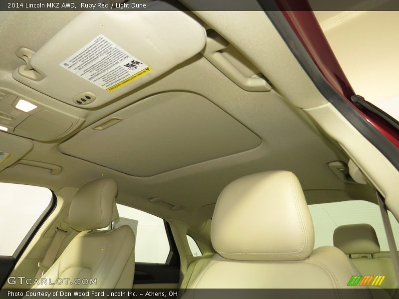 Ruby Red / Light Dune 2014 Lincoln MKZ AWD