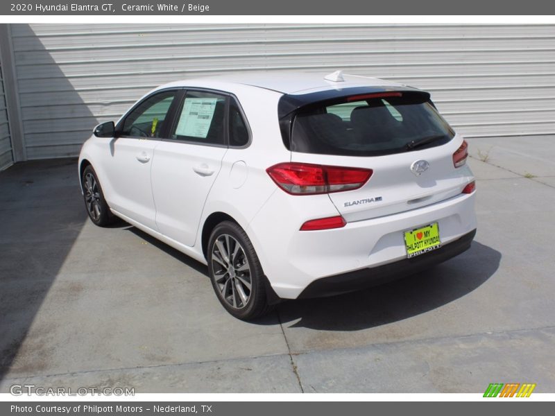 Ceramic White / Beige 2020 Hyundai Elantra GT