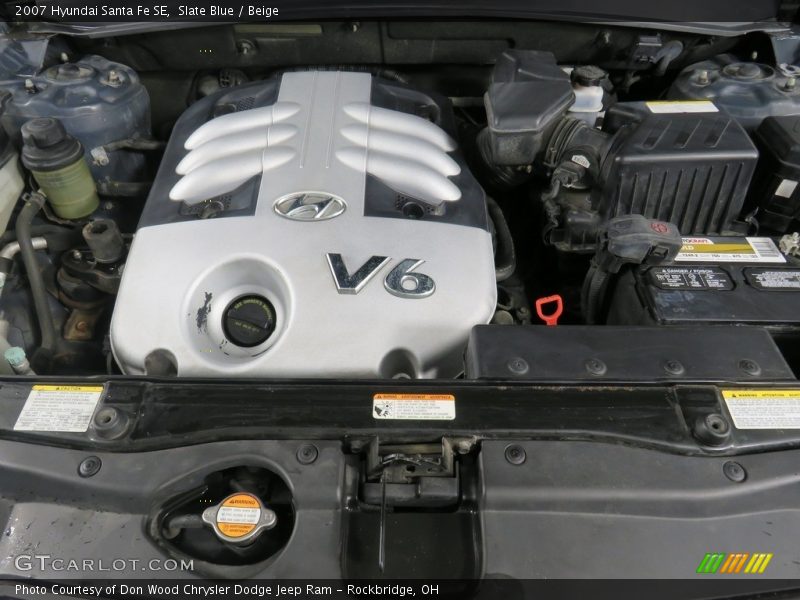Slate Blue / Beige 2007 Hyundai Santa Fe SE