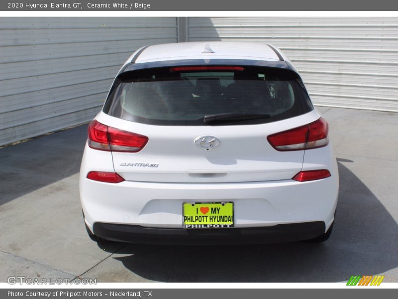 Ceramic White / Beige 2020 Hyundai Elantra GT