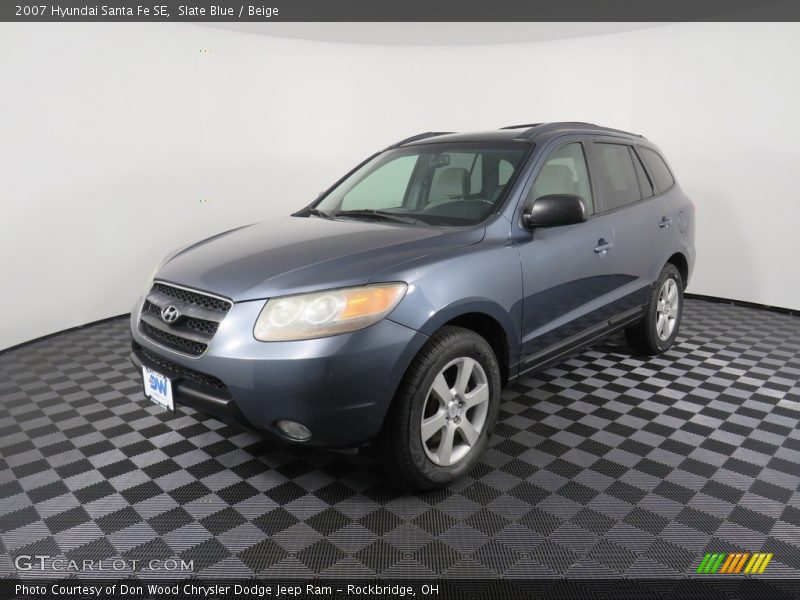 Slate Blue / Beige 2007 Hyundai Santa Fe SE