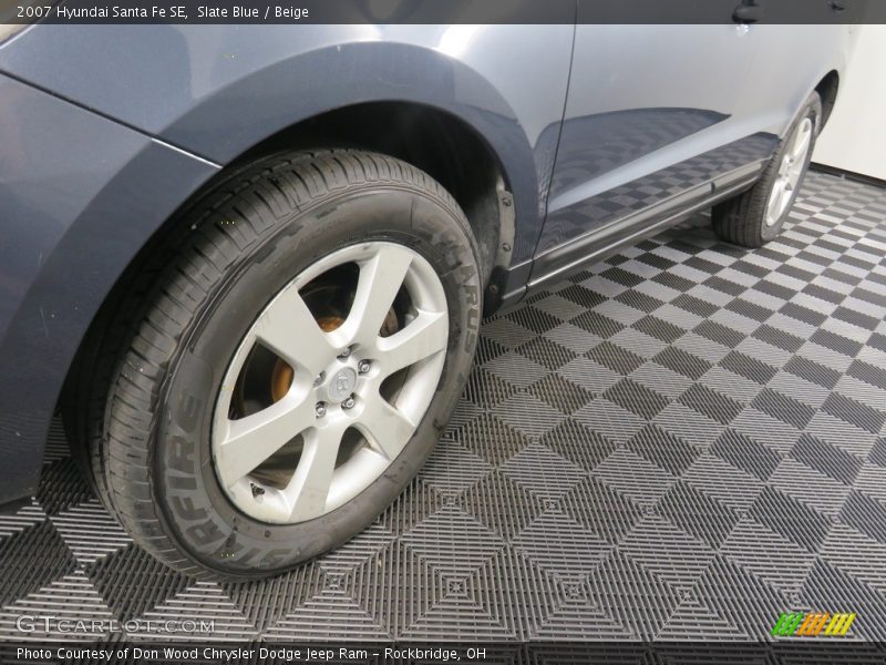 Slate Blue / Beige 2007 Hyundai Santa Fe SE
