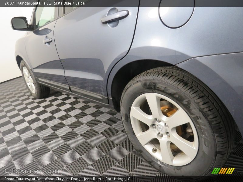 Slate Blue / Beige 2007 Hyundai Santa Fe SE