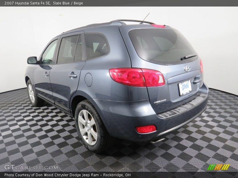 Slate Blue / Beige 2007 Hyundai Santa Fe SE