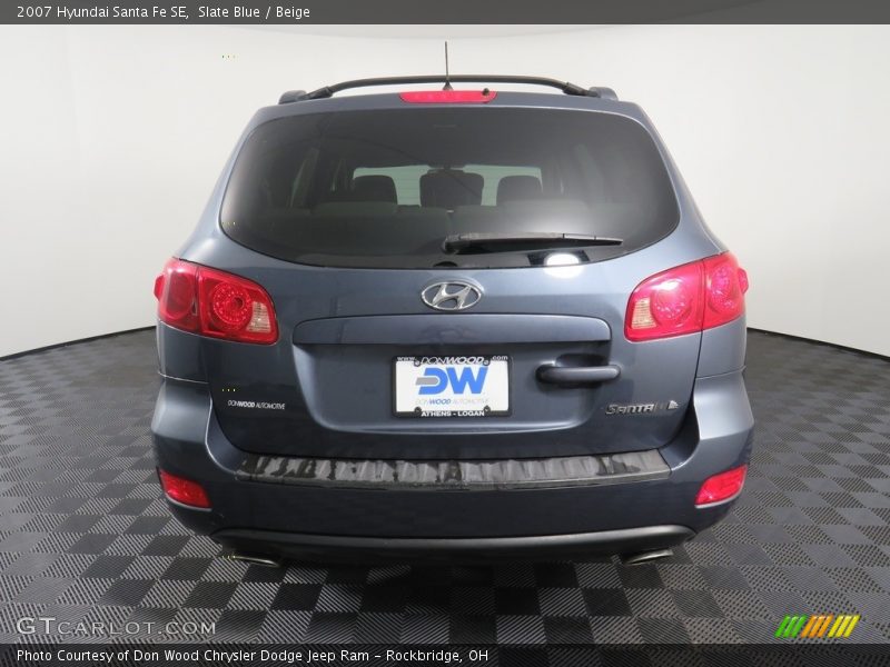 Slate Blue / Beige 2007 Hyundai Santa Fe SE