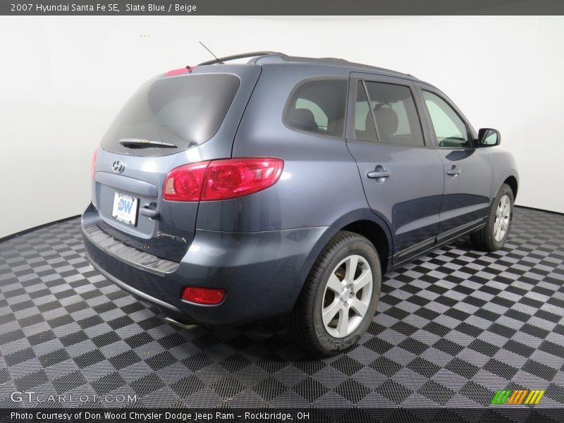 Slate Blue / Beige 2007 Hyundai Santa Fe SE