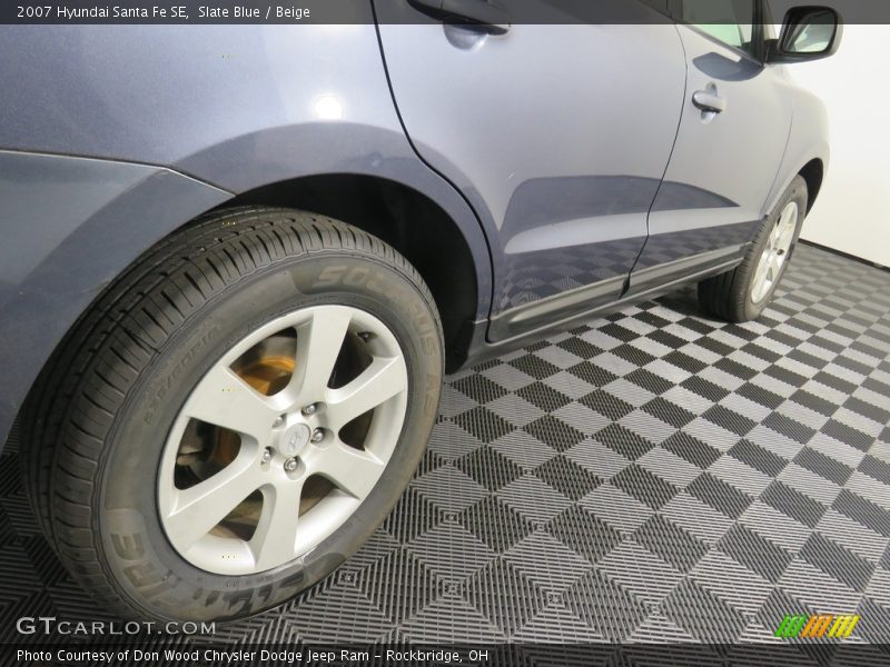 Slate Blue / Beige 2007 Hyundai Santa Fe SE