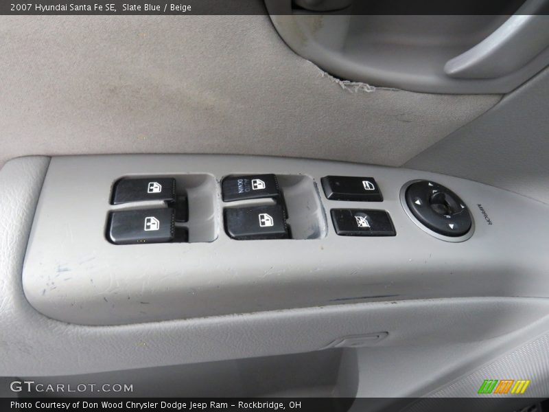 Slate Blue / Beige 2007 Hyundai Santa Fe SE