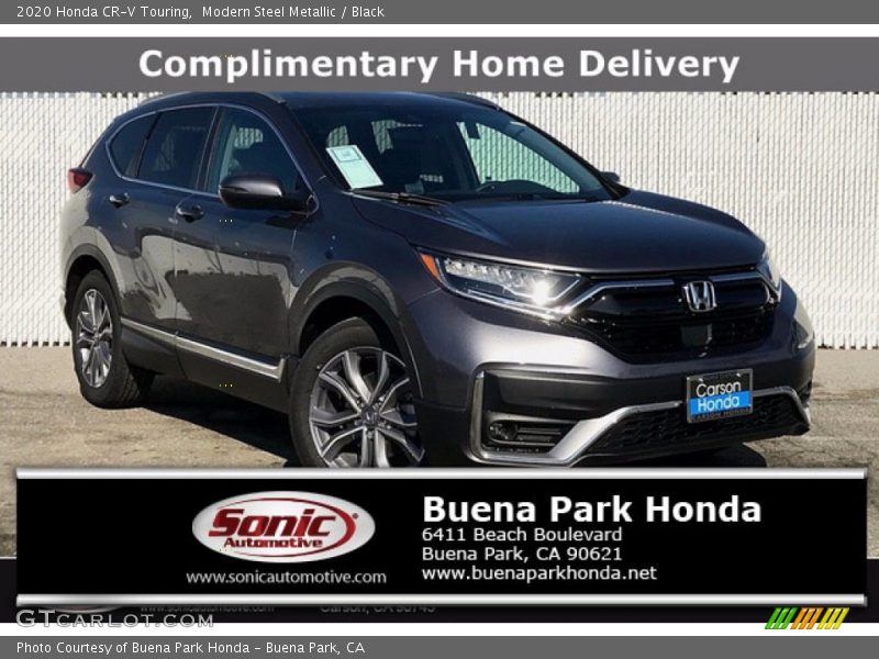 Modern Steel Metallic / Black 2020 Honda CR-V Touring