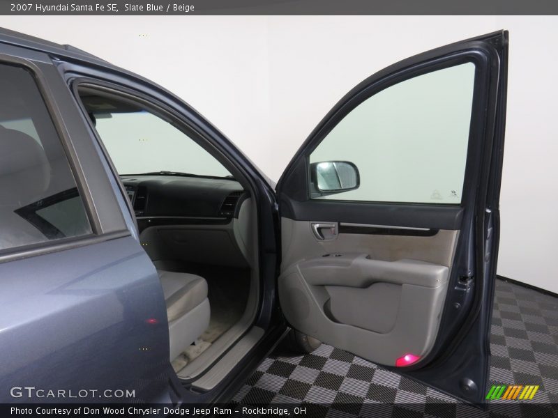 Slate Blue / Beige 2007 Hyundai Santa Fe SE