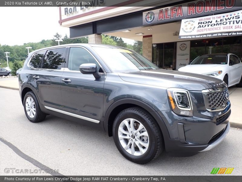 Gravity Grey / Black 2020 Kia Telluride LX AWD