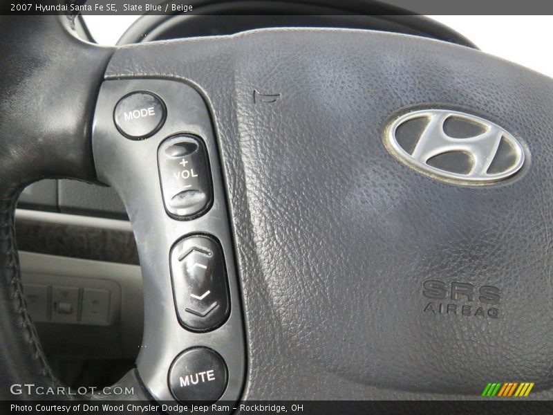 Slate Blue / Beige 2007 Hyundai Santa Fe SE